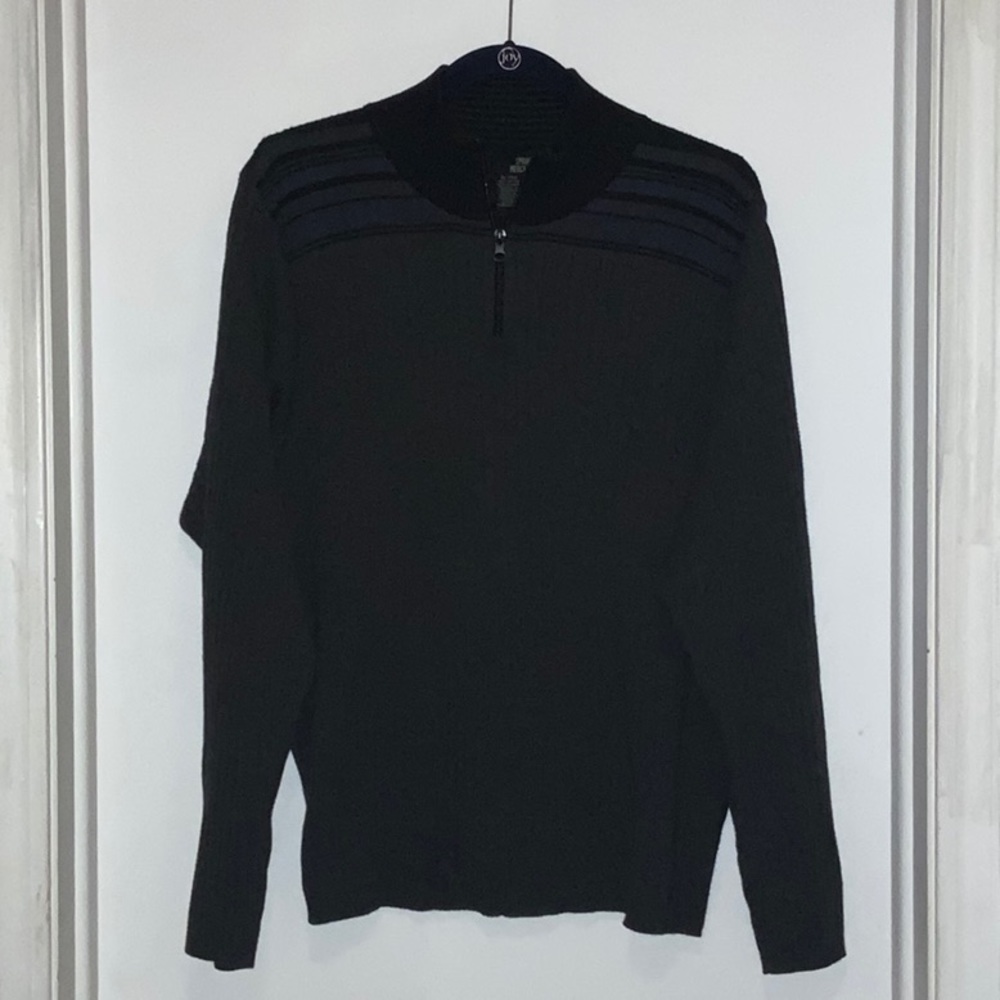 Spring + Mercer Men’s Gray Ribbed Sweater XL